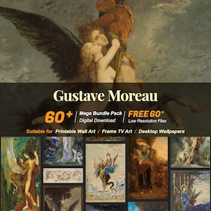 60+ Gustave Moreau Famous Paintings Collection | High-Resolution Digital Art Resources | Instant Digital Download | R-72