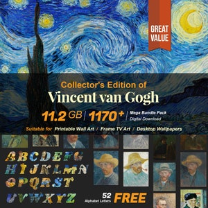 Van Gogh Paintings Collection: 1170+ High-Resolution Digital Art (Digital Download) R-83