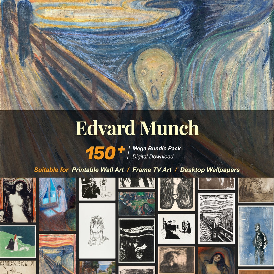 150 Edvard Munch Famous Paintings Collection Etsy