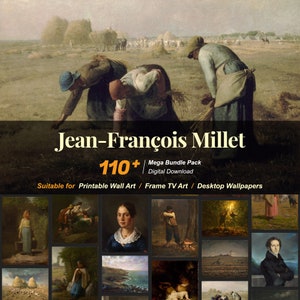 110+ Jean-François Millet Famous Paintings Collection | High-Resolution Digital Art Resources | Instant Digital Download | R-13