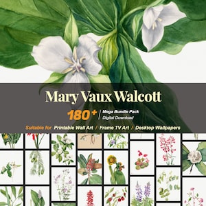 Mary Vaux Walcott Botanical Art Collection: 180+ High-Resolution Paintings (Digital Download)