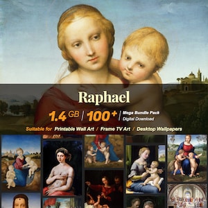 100+ Raphael Famous Paintings Collection | High-Resolution Digital Art Resources | Instant Digital Download | R-56