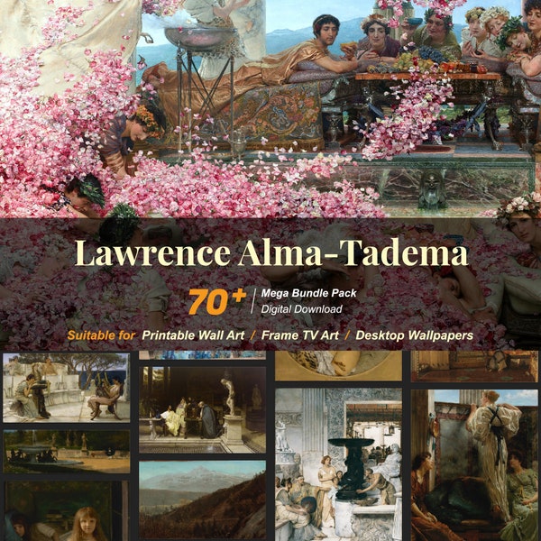 70+ Lawrence Alma-Tadema Famous Paintings Collection | High-Resolution Digital Art Resources | Instant Digital Download | R-78