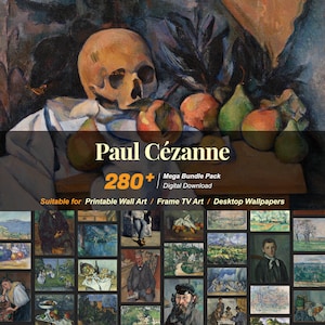 280+ Paul Cézanne Famous Paintings Collection | High-Resolution Digital Art Resources | Instant Digital Download | R-80