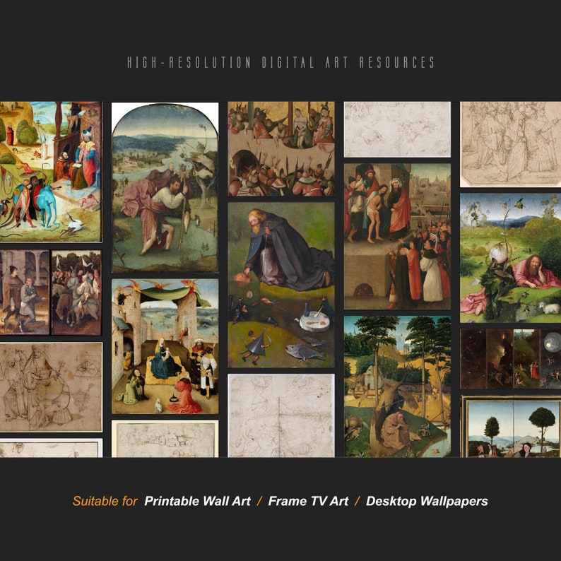 90 Hieronymus Bosch Famous Paintings Collection Highresolution Digital