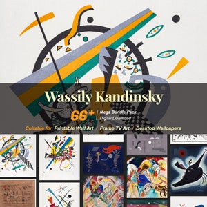 66+ Wassily Kandinsky Famous Paintings Collection | High-Resolution Digital Art Resources | Instant Digital Download | R-68