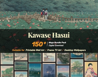150+ Hasui Kawase Famous Paintings Collection | Japanese art | High-Resolution Digital Art Resources | Instant Digital Download | R-94
