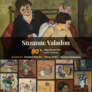 90+ Suzanne Valadon Famous Paintings Collection | High-Resolution Digital Art Resources | Instant Digital Download | R-249