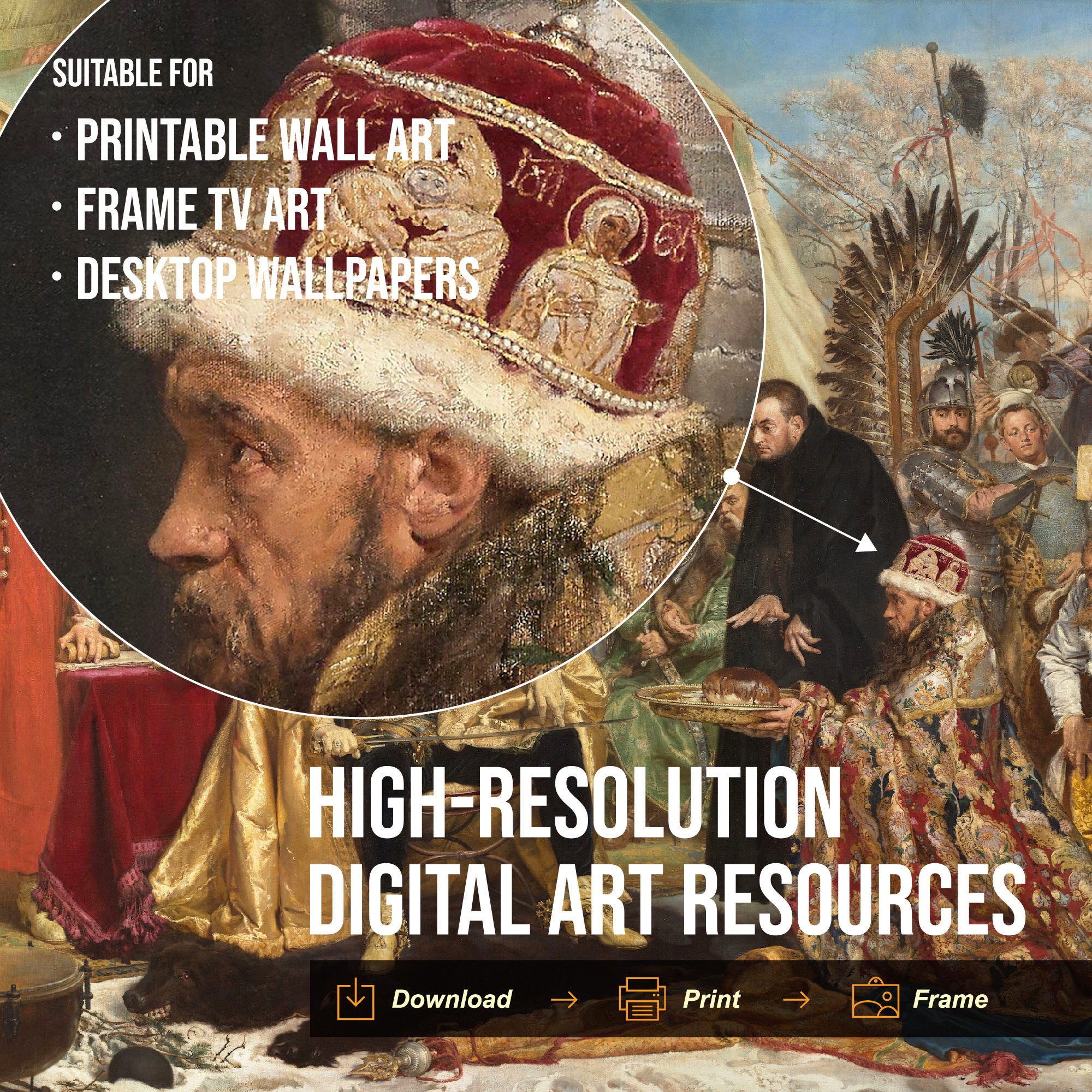 50 Jan Matejko Famous Paintings Collection Highresolution Etsy