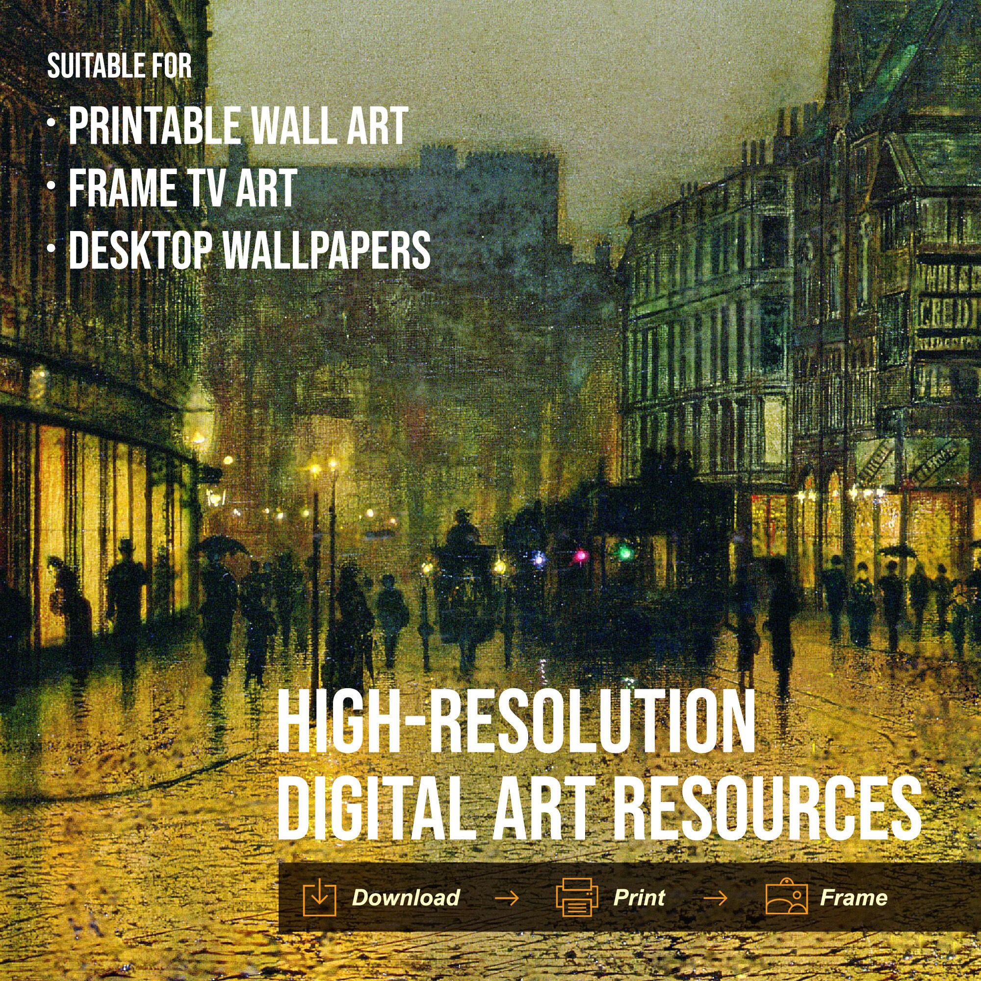 30 John Atkinson Grimshaw Famous Paintings Collection Highresolution