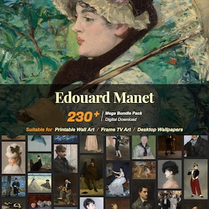 230+ Edouard Manet Famous Paintings Collection | High-Resolution Digital Art Resources | Instant Digital Download | R-07