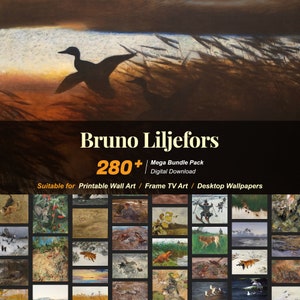 280+ Bruno Liljefors Famous Paintings Collection | High-Resolution Digital Art Resources | Instant Digital Download | R-92