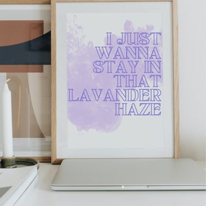 swiftie lavender haze digital print