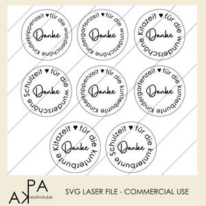 File laser plotter file regalo di addio fine scuola scuola materna asilo nido regalo di ringraziamento _ file SVG e DXF con licenza commerciale