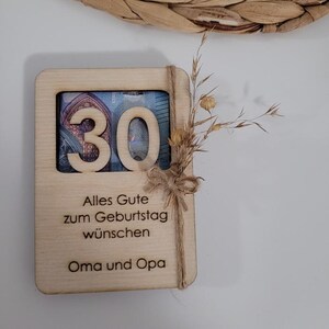 Archivo láser Cumpleaños Tarjeta de cumpleaños Regalo de cumpleaños en efectivo Vale de regalo _ Archivo SVG y DXF que incluye licencia comercial
