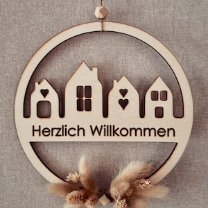 Archivo láser Loop Houses Welcome Houses Loop Welcome Loop_ Archivo SVG y DXF que incluye licencia comercial