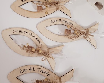 Laser file fish gift money gift baptism communion first communion confirmation _ SVG and DXF file incl. commercial license