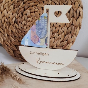 Laserdatei Arche Noah Boot Schiff Taufe Kommunion Firmung Konfirmation Geschenk Geldgeschenk _ SVG und DXF-Datei inkl. Gewerbelizenz