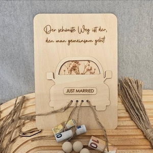Tarjeta de archivo láser, tarjeta de madera, dinero, regalo de boda, regalo de boda _ Archivo SVG y DXF que incluye licencia comercial