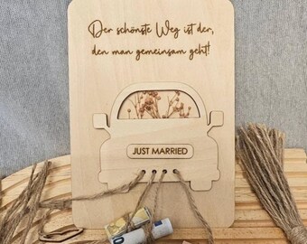 Laser file card wooden card money gift wedding wedding gift _ SVG and DXF file including commercial license