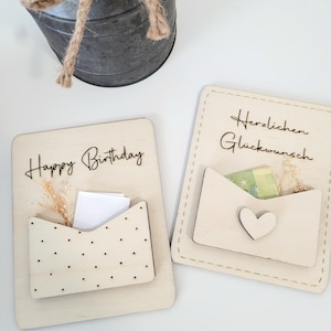 Laser file plotter file card cash gift voucher greeting card birthday birthday present_SVG and DXF file including commercial license