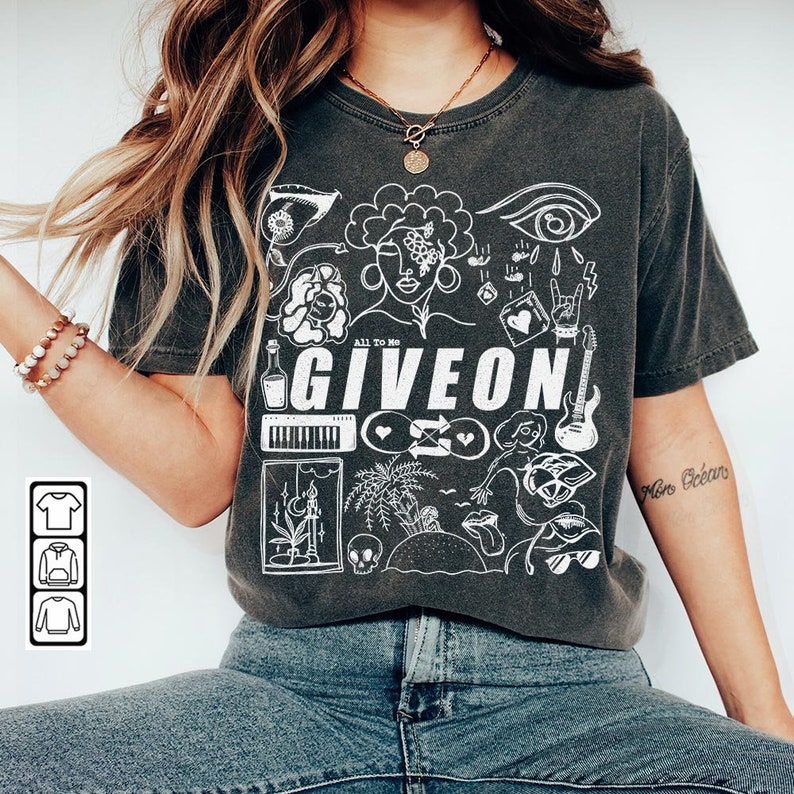 Giveon Doodle Art Shirt Vintage Giveon Merch Tee Album Lyrics - Etsy Canada