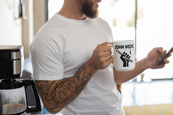 John Wick Pencil  Ceramic Mug 15oz & 11oz