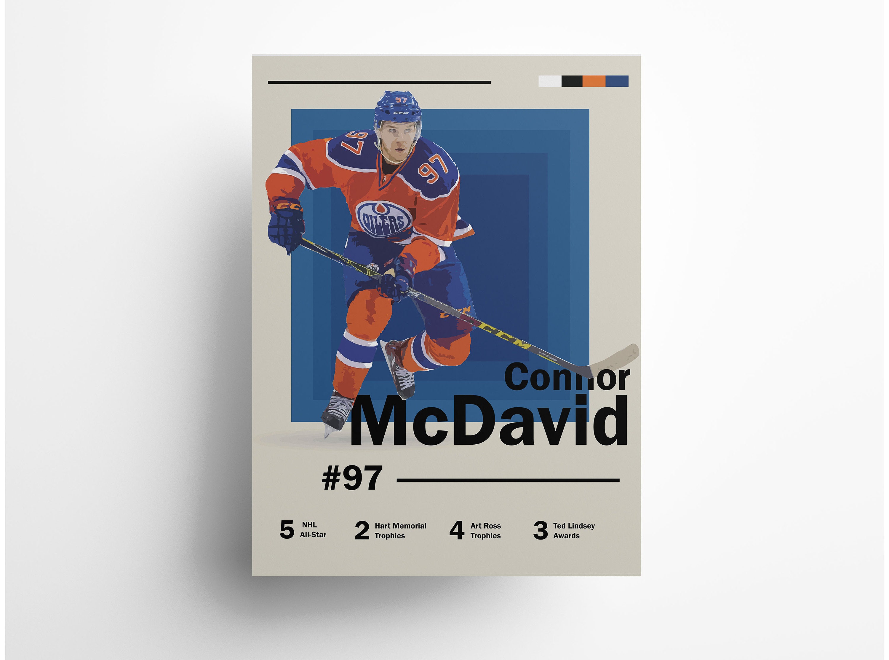  Connor McDavid Edmonton Oilers #97 Gray Kids Player Name and  Number T Shirt : Sports & Outdoors