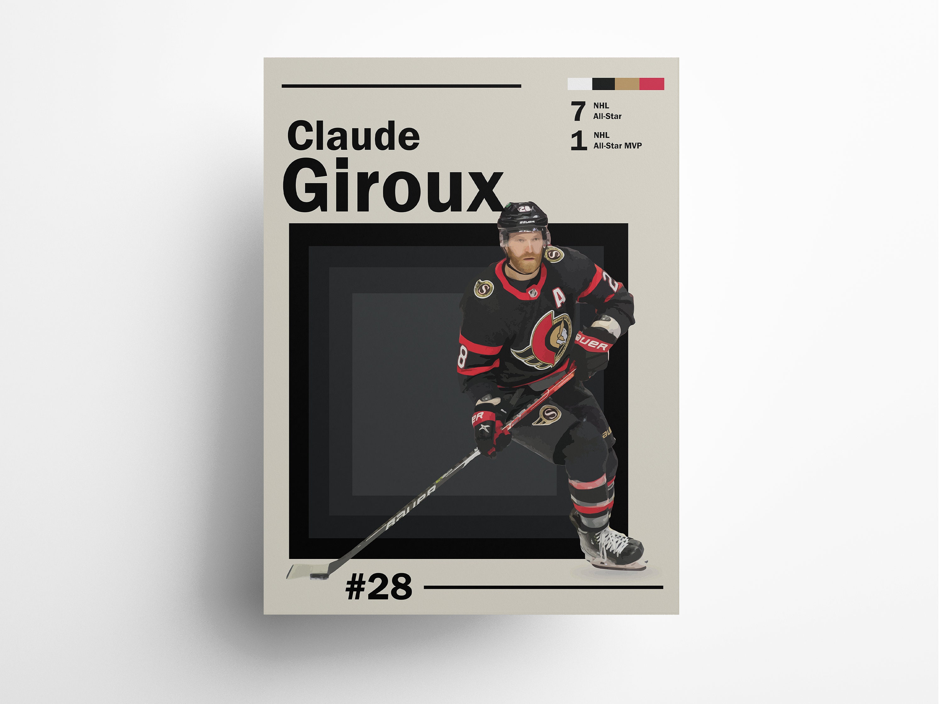 Claude Giroux Signed Ottawa Senators Jersey JSA COA