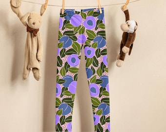 Peachy Keen Toddler Leggings in Lavender Bubble Tea
