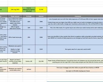 Barefoot Buckets Spreadsheet