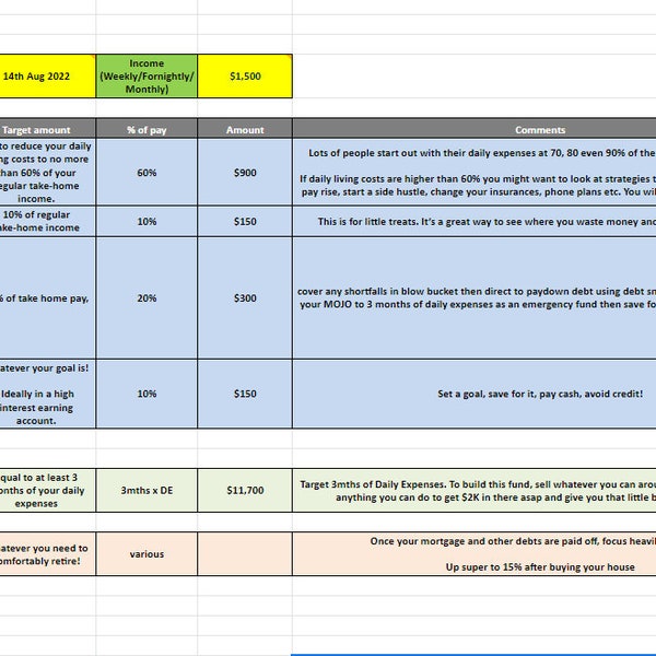 Barefoot Buckets Spreadsheet