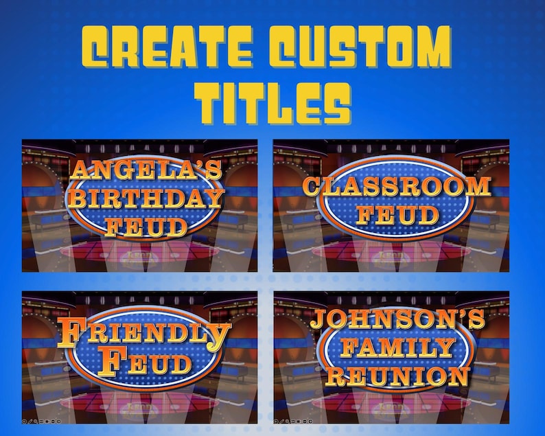 Feud Example Friendly Feud Template | Powerpoint Games | Party Games | Family Game ...