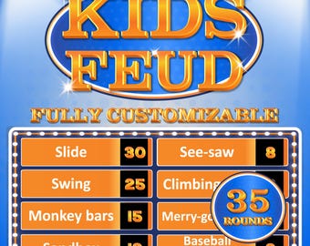 Kids Friendly Feud Game | Family Feud Trivia Game | Family Quiz | Family Trivia | Birthday Party Games | Games For Kids | Birthday