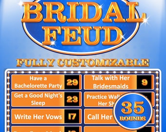 Bridal Shower Feud | Powerpoint Games | Party Games | Bridal Shower Party | Wedding Shower Game | Party Game | Bridal Shower Games | Bridal