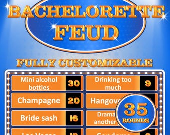 Bachelorette Feud | Bachelorette Game | Bridal Shower Party | Bachelorette Party | Bachelorette Weekend | Pjs Hens Party | Bachelorette Fun