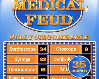 Medical Friendly Feud Template | Nursing Games | Nurse Game | Doctor Retirement | Doctor Games | Medical Game | Medical Games |Medical Staff