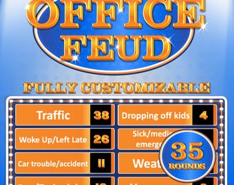 Office Feud Game | Party Games | Office Games | Party Game | Powerpoint Game | Work Games | Office Activity | Team Building | Friendly Feud