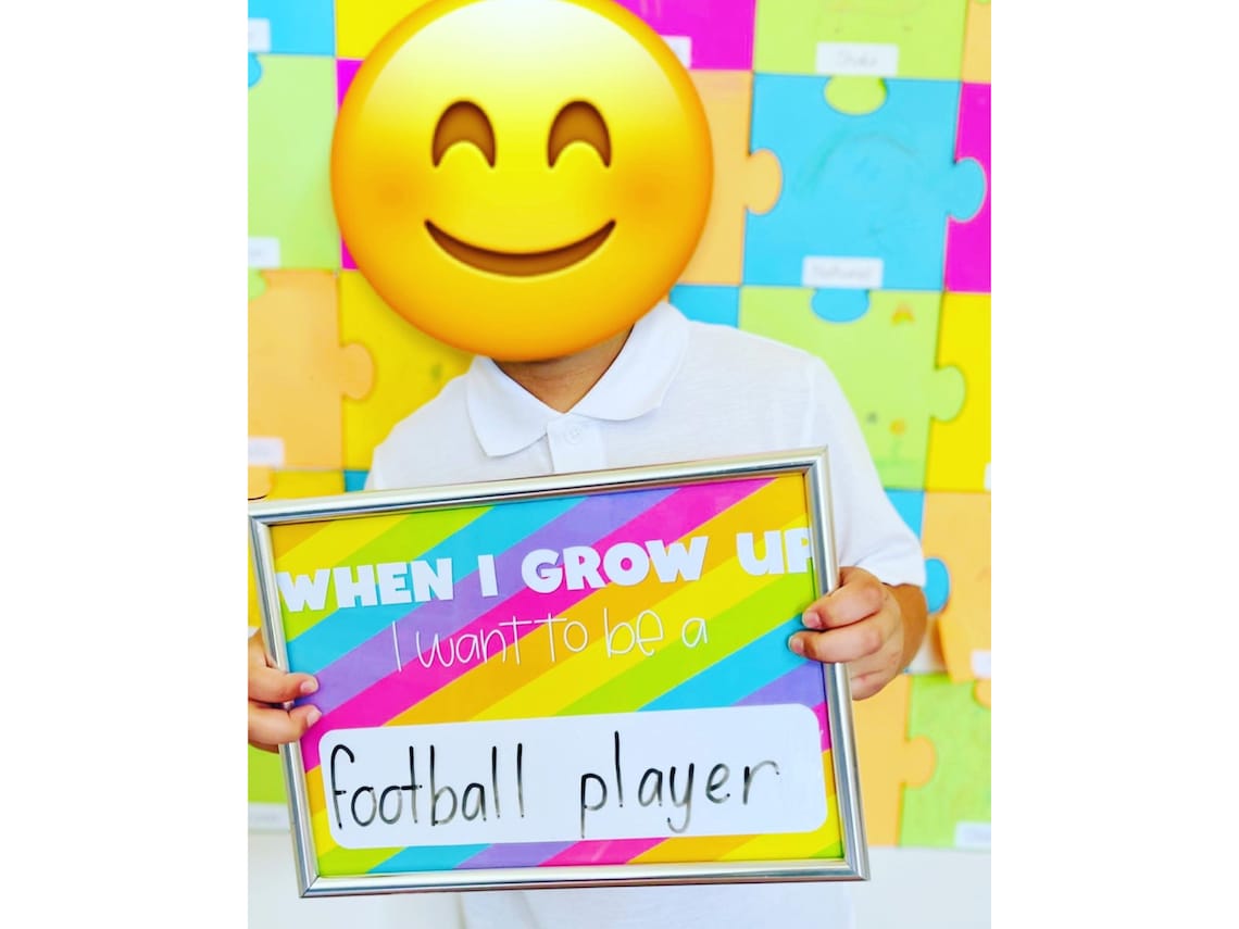 Growing Up Sign Color When I Grow up I Want to Be Printable Sign First Day of School ...