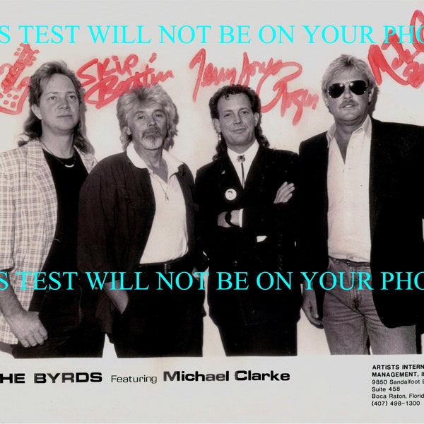 THE BYRDS Band Classic Rock Michael Clarke + signed autograph autographed 8x10 reprint photo