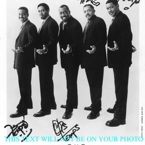 THE TEMPTATIONS group band signed autograph 8x10 rp photo by all, my girl, get ready  Legendary performers