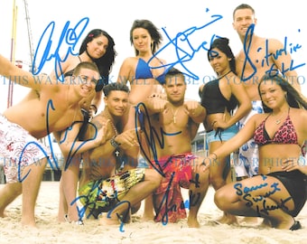 JERSEY SHORE Cast Nicole Snooki Mike DJ Pauly Vinny JWoww Angela Sammi Ronnie Deena signed autograph autographed 8x10 photo reprint