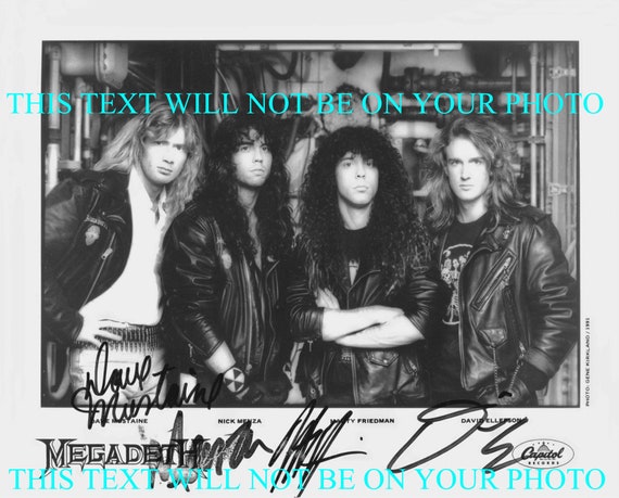 MEGADETH Band Dave Mustaine Nick Menza Marty Friedman David