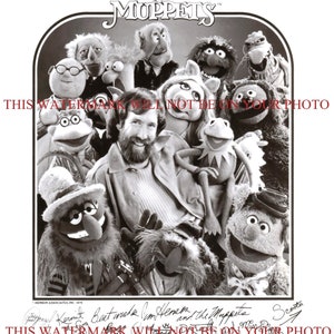 JIM HENSON and the Muppets tv show cast signed facsimile autograph autographed 8x10 promo photo reprint Kermit Frog Miss Piggy Sesame Street