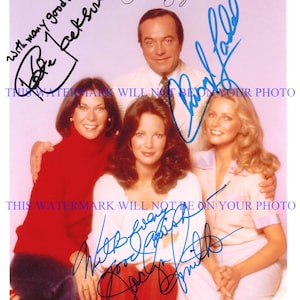 CHARLIE&#39;S ANGELS TV Show Cast Cheryl Ladd David Doyle + signed autograph autographed 8x10 photo reprint Its tv show Charlies