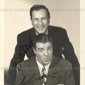 Bud Abbott and Lou Costello Great Classic Comedy Duo signed autograph autographed 8x10 reprint photo