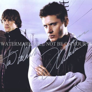 SUPERNATURAL Cast Jensen Ackles and Jared Padalecki signed autograph autographed 8x10 photo reprint Great TV Show