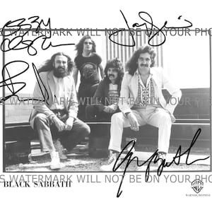 BLACK SABBATH Signed Autograph Autographed 8x10 photo reprint Ozzy Osbourne +