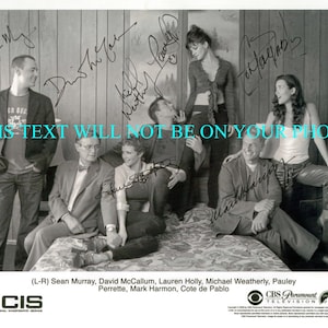 NCIS Cast Mark Harmon Pauley Perrette Lauren Holly David McCallum Sean Murray + signed autograph autographed 8x10 promotional photo reprint