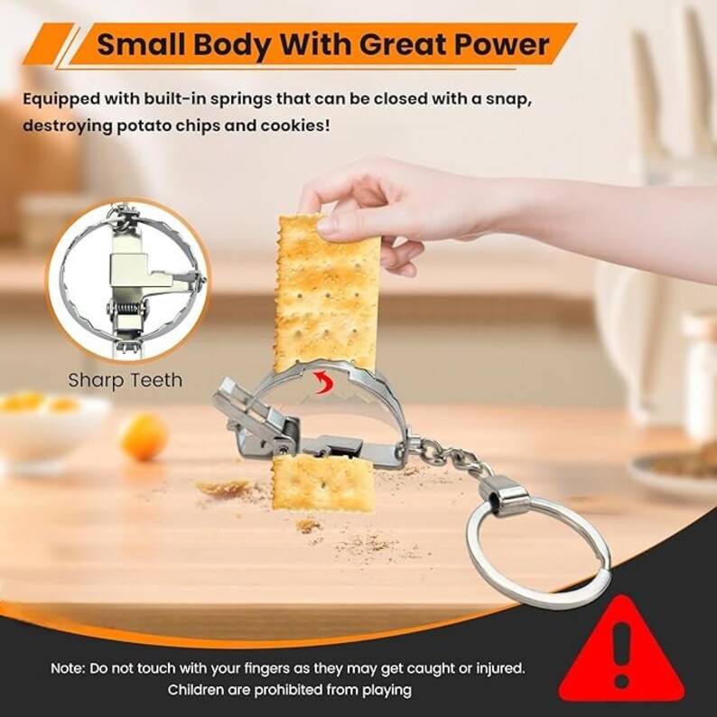 MINI Bear Trap Keychain Etsy